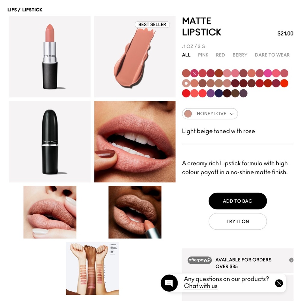 MAC ROUGE À LÈVRES Honeylove